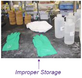 Improper Storage of PPE