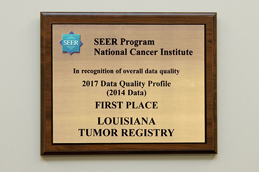 LSUHealthNO LA Tumor Registry among 16 Funded by NCI Seer Program